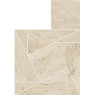 Marvel Travertine Pearl Mosaic Tessellation 22x26 - Atlas Concorde AF9I CERAMICHE ATLAS CONCORDE - 1