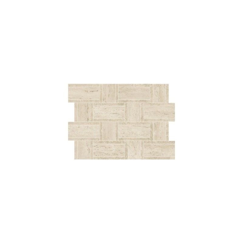Marvel Travertine Pearl Mosaic Basketweave 35x47 - Atlas Concorde AF9O CERAMICHE ATLAS CONCORDE - 1