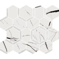 EXTRA ESAGONA MIX SCENIC WHITE/PULPIS GREY LEVIGATO  39,2X34,5 - Novabell EXT007L NOVABELL - 1