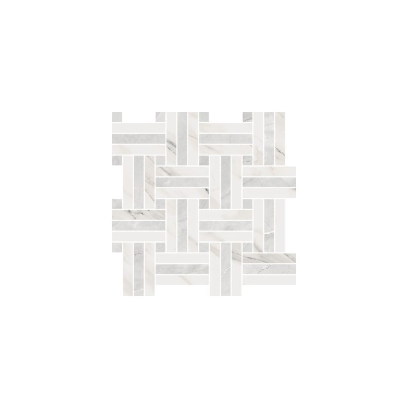 EXTRA MOSAIC INTRECCIO PULPIS GREY/CALACATTA POLISHED  30X30 - Novabell EXT221L NOVABELL - 1
