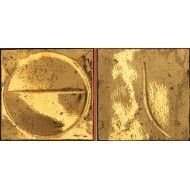 BOTTEGA D ARTE  motivi oro Glaenzed nero 15X15 - Iris Ceramica 511044 IRIS CERAMICA - 1