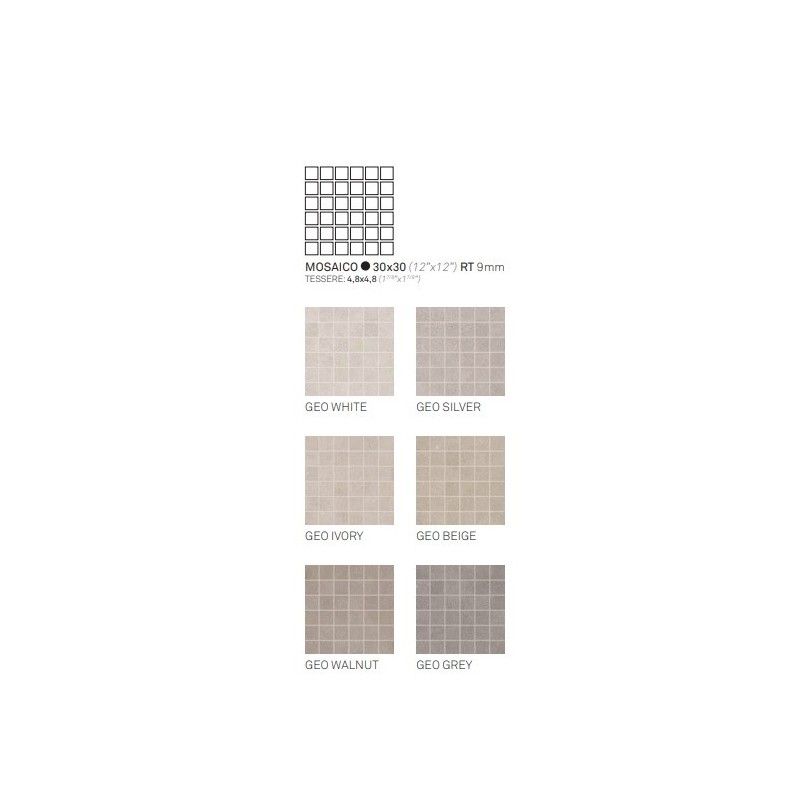 GEO GREY MOSAIC T5      30X30 ASS - CERAMICHE KEOPE  HJM5 CERAMICHE  KEOPE  - 1