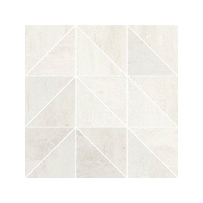 PRESTIGIO TRAVERTINO BIANCO MOSAIK T. MIX REKTIFIZIERT  30x30 - REFIN  OO37 REFIN - 1