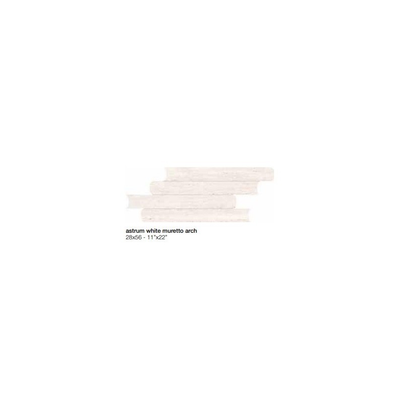 ASTRUM WHITE VEIN CUT BRICK ARCH 28X56 ASS - Ceramiche Supergres WHHA CERAMICHE SUPERGRES - 1