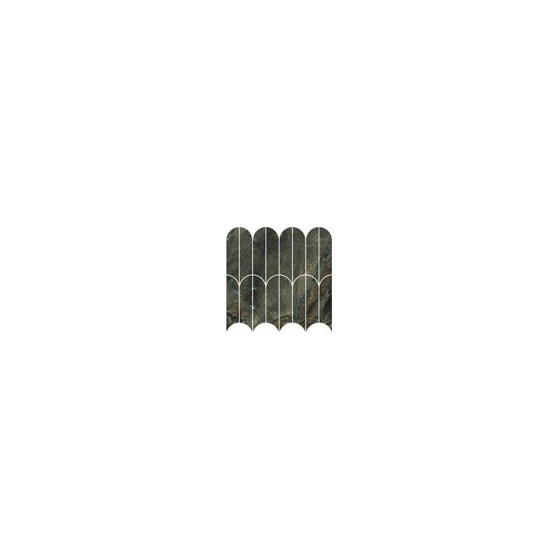 ALLMARBLE VERDE BORGOGNA 29,8X29,8cm MOSAIC VENTAGLIO LUX - MARAZZI MEZN MARAZZI  - 1