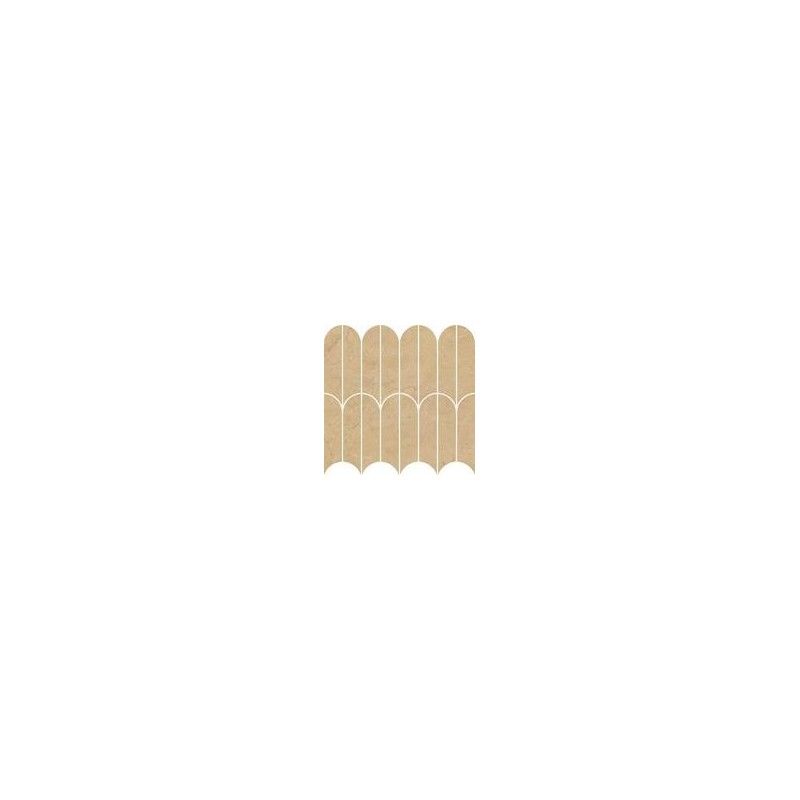 ALLMARBLE CREMA MARFIL 29,8X29,8cm MOSAIQUE VENTAGLIO LUX - MARAZZI MEZP MARAZZI  - 1