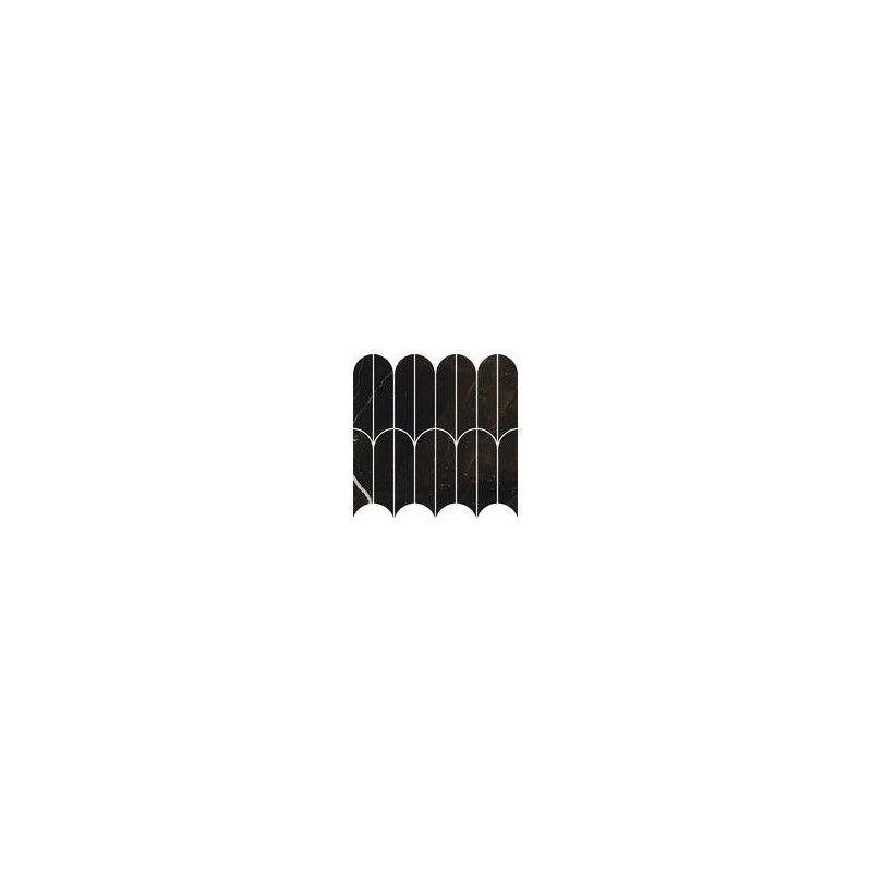 ALLMARBLE CALACATTA BLACK 29,8X29,8cm MOSAIK VENTAGLIO LUX - MARAZZI MEZR MARAZZI  - 1