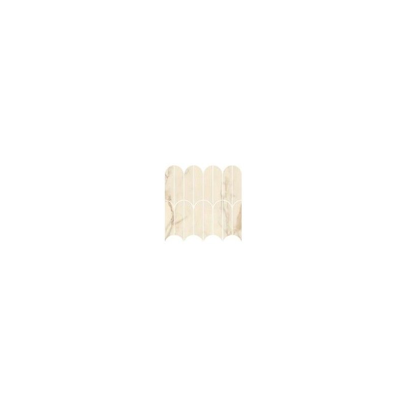 ALLMARBLE CALACATTA VENA VECCHIA 29,8X29,8cm MOSAICO VENTAGLIO LUX - MARAZZI MEZG