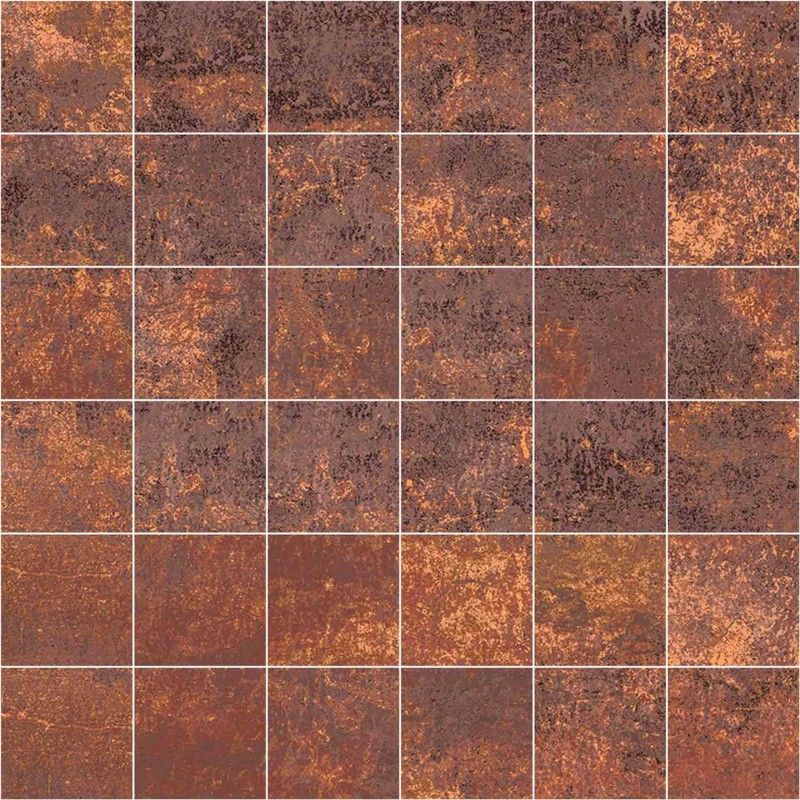CORTEN COPPER NATURAL MOSAICO 5X5 29,75X29,75 - Apavisa APAVISA - 1