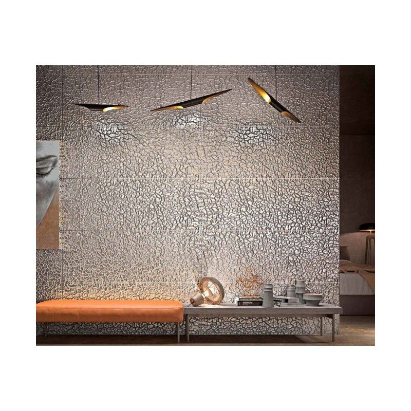 ELEMENTS SILVER CRACK GLOSSY 44,63X119,30 - Apavisa APAVISA - 1