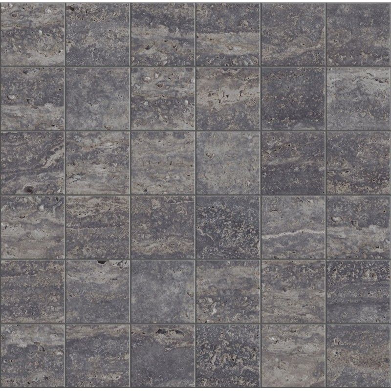 TRAVERTINO TITANIUM NATURAL MOSAIC 5X5 29,75X29,75 - Apavisa APAVISA - 1