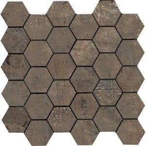 ARTILE 28X29 ESAGONA  5X5  COPPER NATUREL  RECTIFIE  - LA FABBRICA 156334 LA FABBRICA - 1