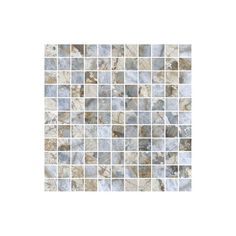 GEMSTONE 30x30  MOSAIC  GEMSTONE OCEAN NATURAL  RECTIFIED  - LA FABBRICA 179121 LA FABBRICA - 1