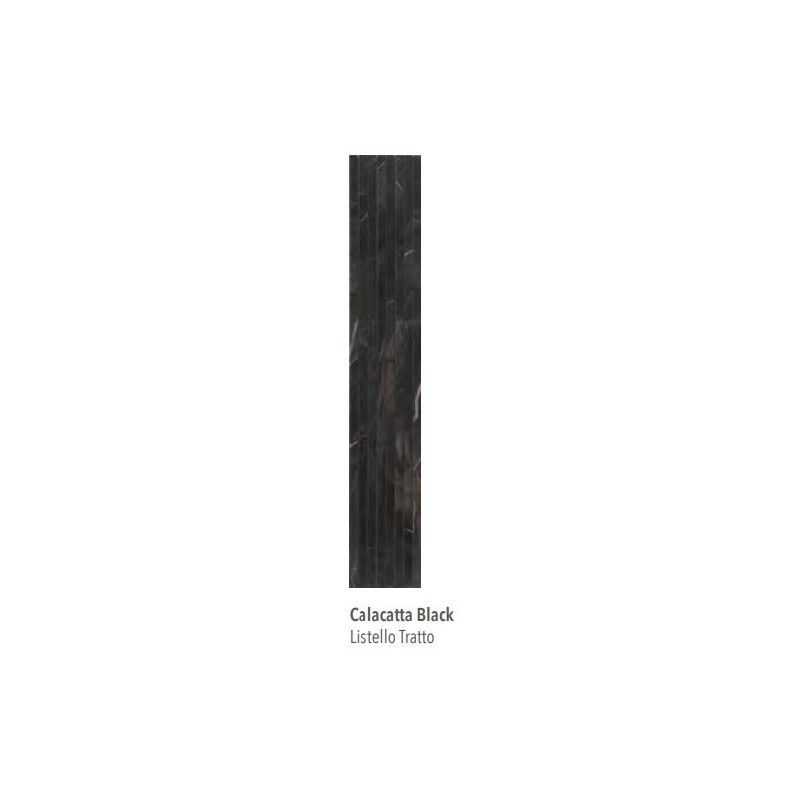 CHARM EXPERIENCE CALACATTA BLACK LIST.TRATTO LAPPATO 6MM 120X20 - ITALGRANITI CH03LTL ITALGRANITI GROUP - 1