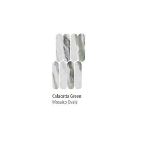 CHARM EXPERIENCE CALACATTA GREEN MOSAIQUE OVALI LAPPE 19,5X37 - ITALGRANITI CH02MOVL ITALGRANITI GROUP - 1