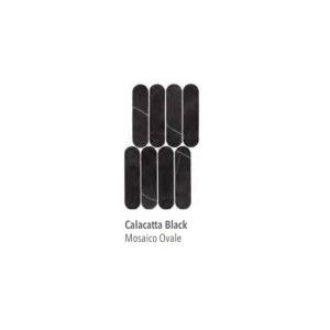 CHARM EXPERIENCE CALACATTA BLACK MOSAIQUE OVALI LAPPE 19,5X37 - ITALGRANITI CH03MOVL ITALGRANITI GROUP - 1