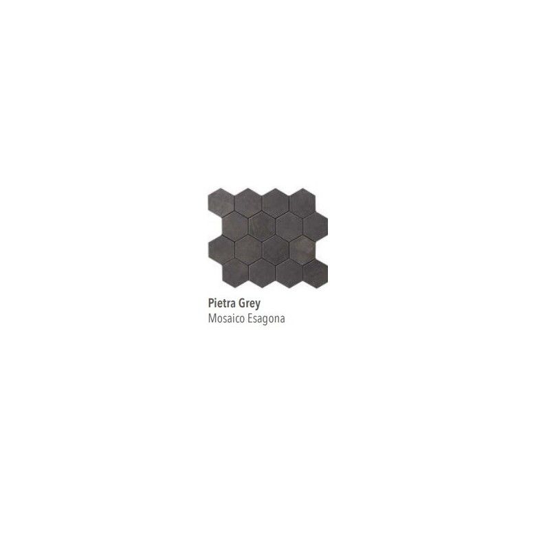 LUX EXPERIENCE PIETRA GREY MOSAICO ESAGONA FADE 26X30 - ITALGRANITI MW02MESFA ITALGRANITI GROUP - 1