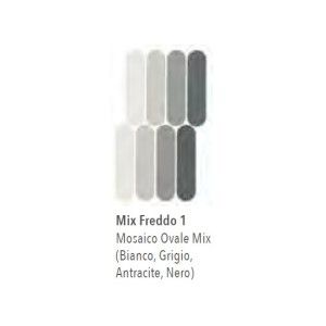 NUANCES MOSAIQUE OVALE MIX FREDDO 1 19,5X37 - ITALGRANITI NU00MOVF1 ITALGRANITI GROUP - 1