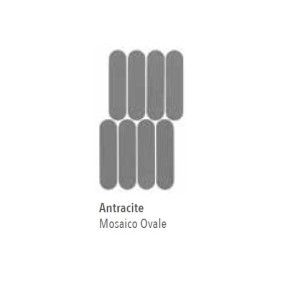 NUANCES ANTRACITE MOSAIQUE OVALE 19,5X37 - ITALGRANITI NU03MOV ITALGRANITI GROUP - 1