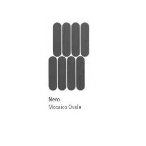NUANCES NERO MOSAIQUE OVALE 19,5X37 - ITALGRANITI NU04MOV ITALGRANITI GROUP - 1