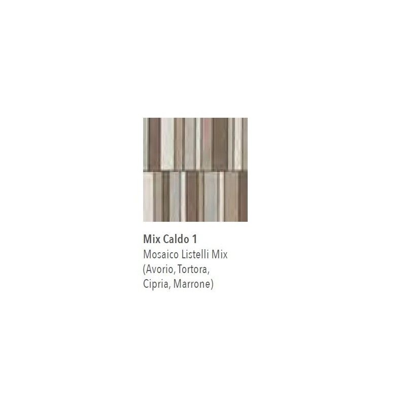 NUANCES MOSAIC LISTELLI MIX CALDO 1 30X30 - ITALGRANITI NU00MLC1 ITALGRANITI GROUP - 1