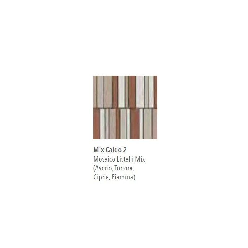 NUANCES MOSAIK LISTELLI MIX CALDO 2 30X30 - ITALGRANITI NU00MLC2 ITALGRANITI GROUP - 1