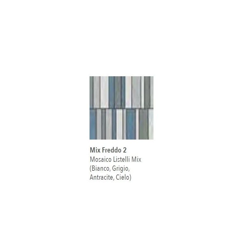 NUANCES MOSAICO LISTELLI MIX FREDDO 2 30X30 - ITALGRANITI NU00MLF2 ITALGRANITI GROUP - 1