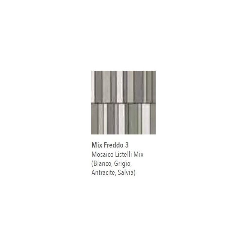 NUANCES MOSAIK LISTELLI MIX FREDDO 3 30X30 - ITALGRANITI NU00MLF3 ITALGRANITI GROUP - 1