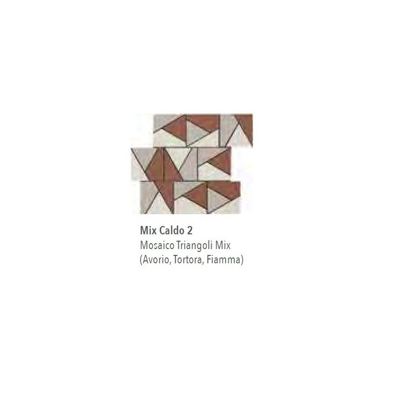 NUANCES MOSAIK TRIANGOLI MIX CALDO 2 30X30 - ITALGRANITI NU00MTGC2 ITALGRANITI GROUP - 1