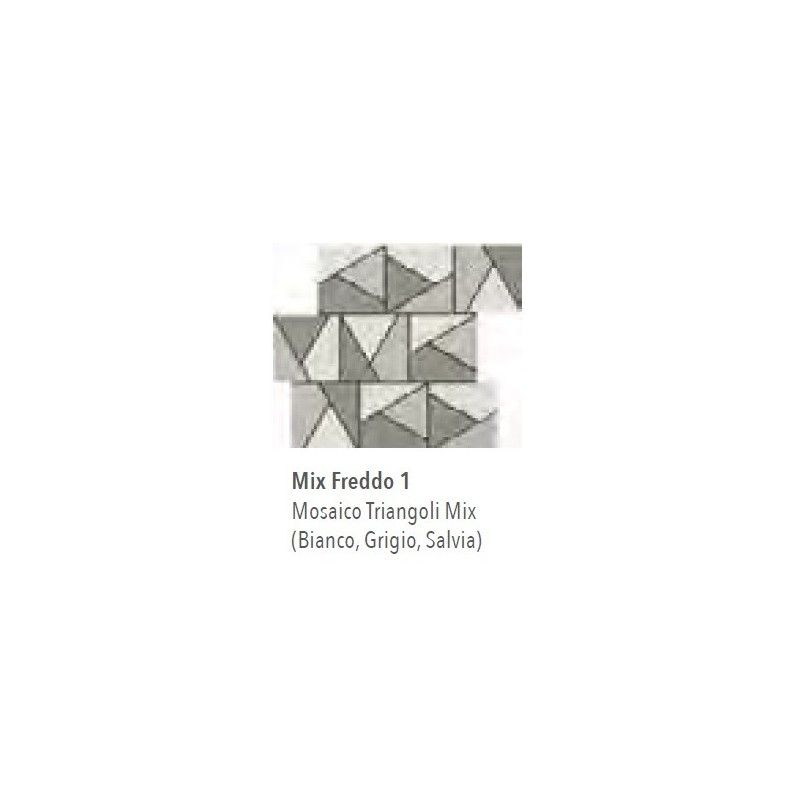 NUANCES MOSAIK TRIANGOLI MIX FREDDO 1 30X30 - ITALGRANITI NU00MTGF1 ITALGRANITI GROUP - 1