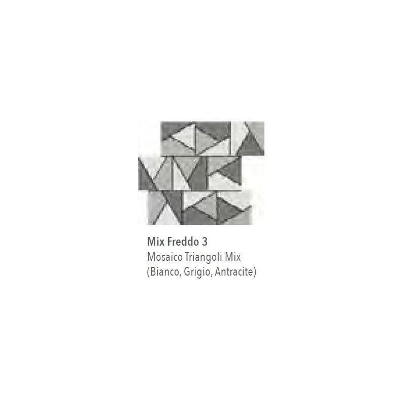 NUANCES MOSAIK TRIANGOLI MIX FREDDO 3 30X30 - ITALGRANITI NU00MTGF3 ITALGRANITI GROUP - 1
