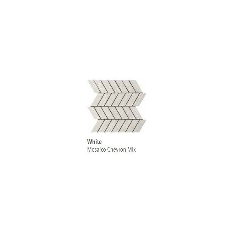 SILVER GR.WHITE MOSAIC CHEVRON MIX 30,5X33 - ITALGRANITI SI01MCM ITALGRANITI GROUP - 1