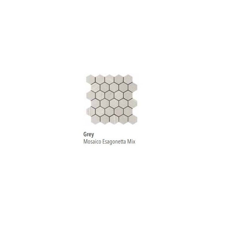 SILVER GR.GREY MOSAIK ESAGONETTA MIX 30X31 - ITALGRANITI SI03MESM ITALGRANITI GROUP - 1