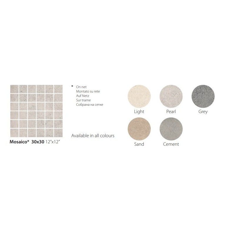 LOGICO MOSAIC LOGICO CEMENT 30X30 - CERAMICA SANT'AGOSTINO CSAMLOCE30 CERAMICA SANT'AGOSTINO - 1
