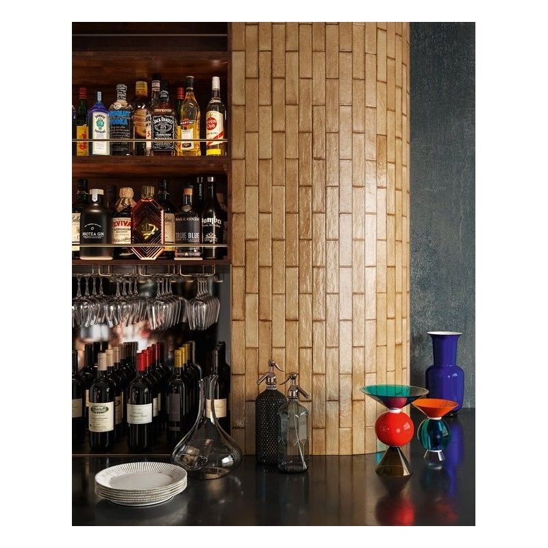 TETRIS SIENNA GLOSSY 5X20 - CERAMICA SANT'AGOSTINO CSATETSL05 CERAMICA SANT'AGOSTINO - 1