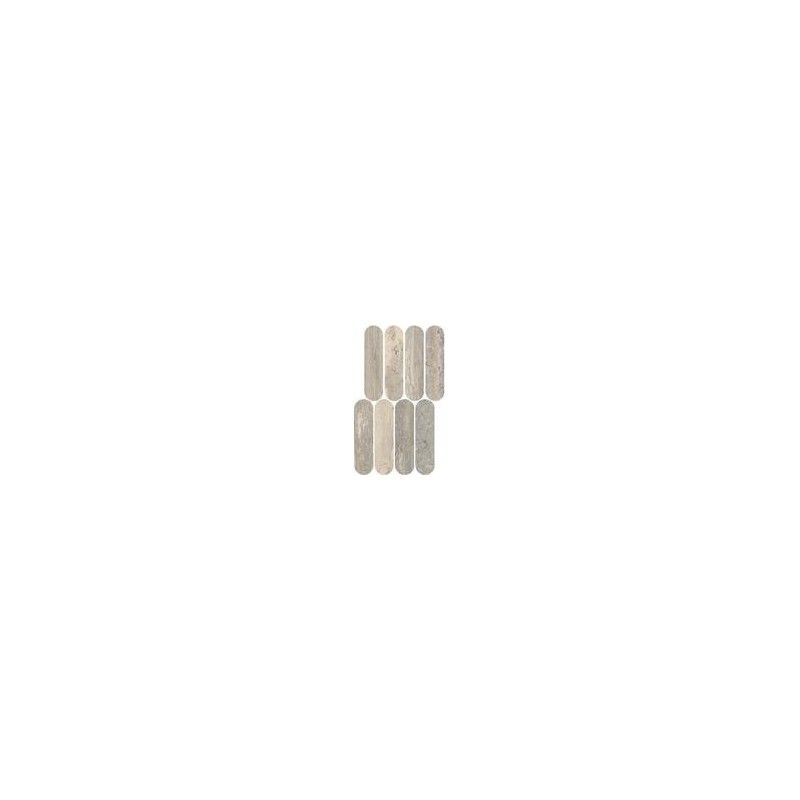 MYSTONE TRAVERTINO SILVER Mosaik OVALE LUX 20X36,5 cm - Marazzi M9PK