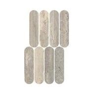 MYSTONE TRAVERTINO SILVER Mosaik OVALE LUX 20X36,5 cm - Marazzi M9PK