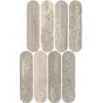 MYSTONE TRAVERTINO SILVER Mosaik OVALE LUX 20X36,5 cm - Marazzi M9PK