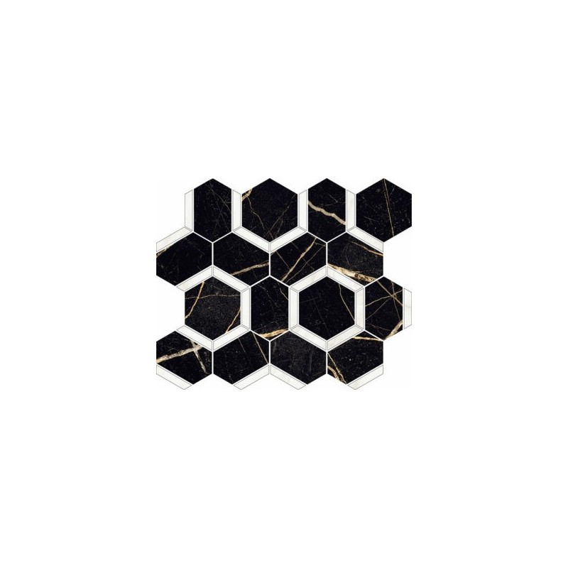 EXTRA ESAGONA MIX MARQUINA ONICE BIANCO 39,2x34,5POLIERT   - NOVABELL EXT997L NOVABELL - 1