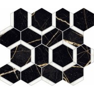 EXTRA ESAGONA MIX MARQUINA ONICE BIANCO 39,2x34,5POLIERT   - NOVABELL EXT997L NOVABELL - 1