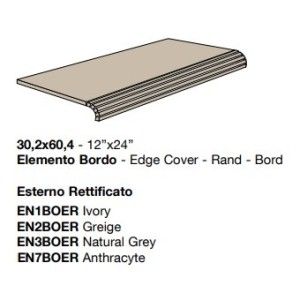 ENGLISH STONE NATURAL GREY BORD DE LA PISCINE 30,2X61,4 - COEM EN3BOER COEM - 1