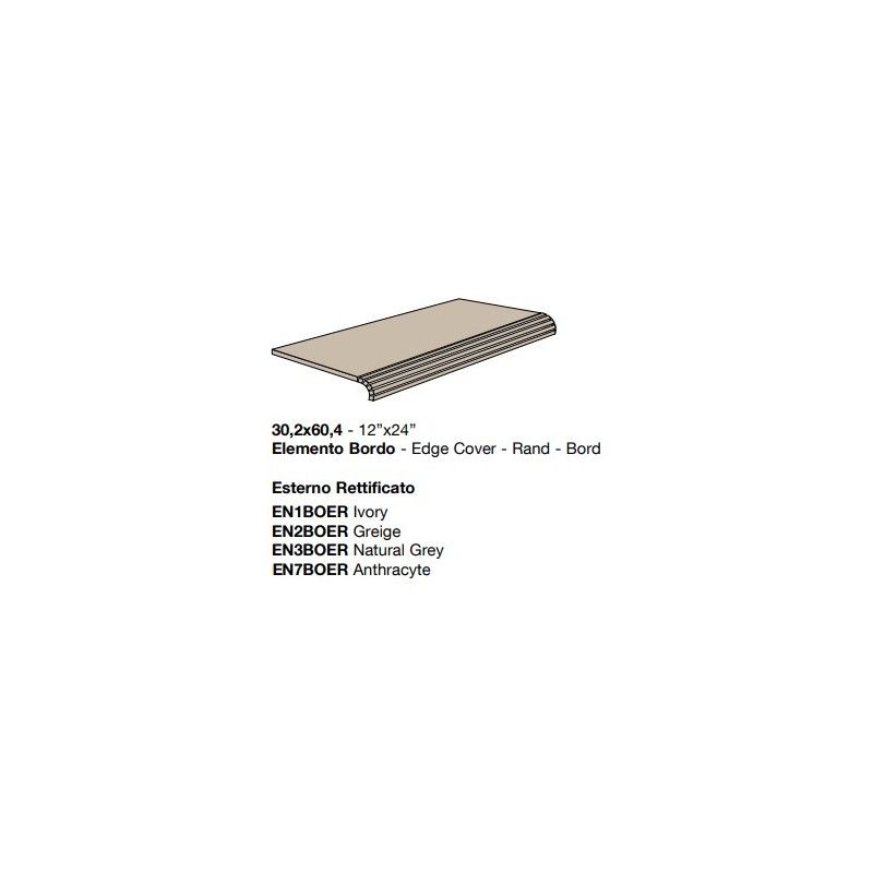 ENGLISH STONE NATURAL GREY BORDO PISCINA 30,2X61,4 - COEM EN3BOER COEM - 1