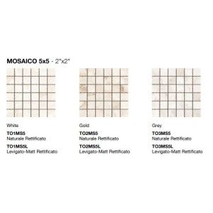 TOUCHSTONE WHITE MOSAIQUE 5X5 POLI MATT SQ. - COEM TO1MS5L COEM - 1