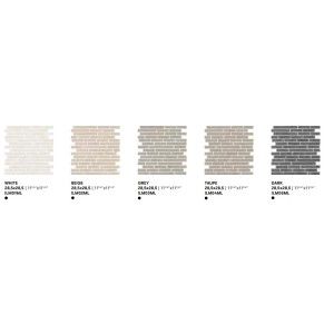 LIMESTONE  TAUPE MOSAIQUE LISTELLI  28,5X28,8 - IMPRONTA ILM04ML IMPRONTA - 1