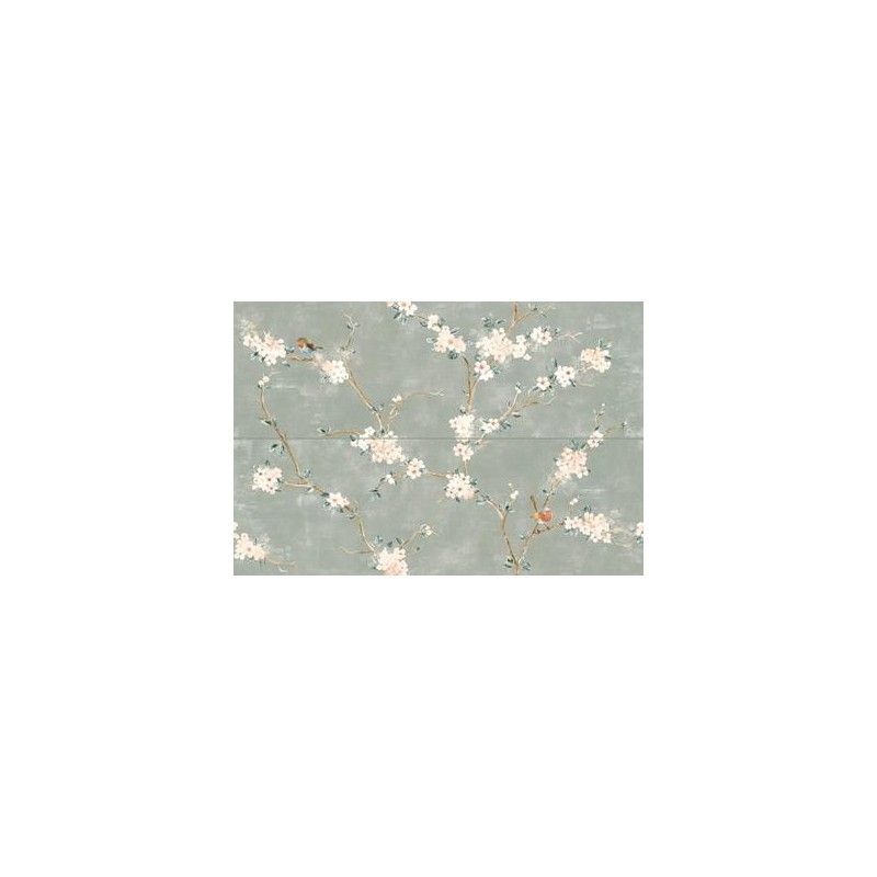 MIXED DEKOR FIORE 40X120 DI PESCO VERDE - RAGNO RC5L RAGNO  - 1