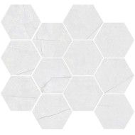 CRACKED WHITE NAT MOSAIC HEX 30X28 - CERAMICAS APARICI APARICI CERAMICA - 1