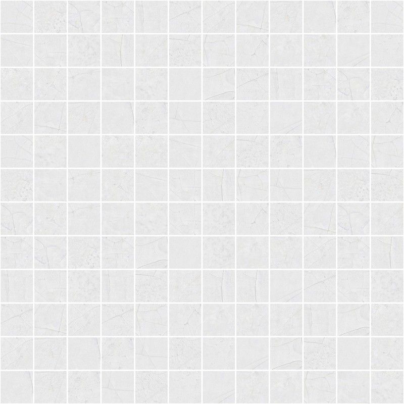 CRACKED WHITE MOSAIC 2,5X2,5 29,75X29,75/ - CERAMICAS APARICI APARICI CERAMICA - 1
