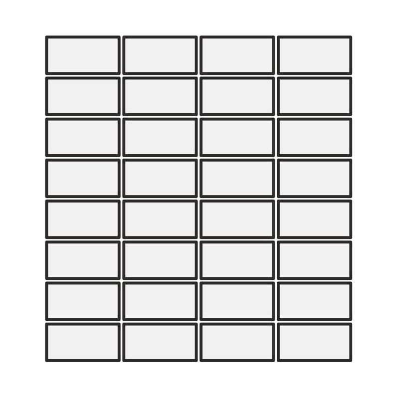 DIN RED GLOSSY 3,6X7,4 MOSAIC 30,2x30,2 - MUTINA KGDG79 01 MUTINA - 1