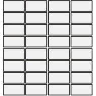 DIN LIGHT BLUE MATT 3,6X7,4 MOSAIC 30,2x30,2 - MUTINA KGDM64 01 MUTINA - 1