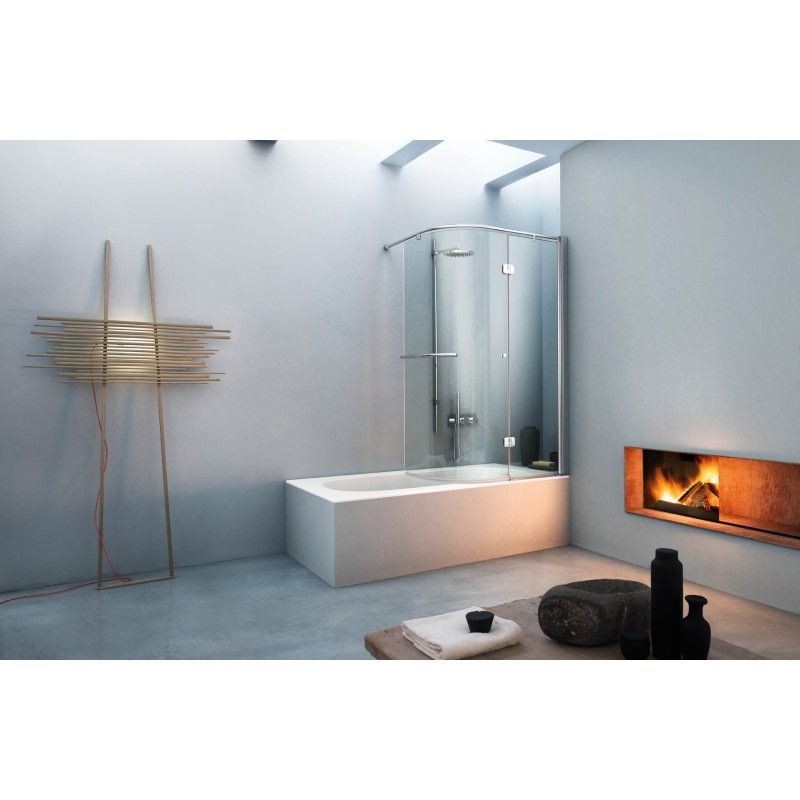 TANKS Box Faltbare Duschwand für VISMARA VETRO Badewanne